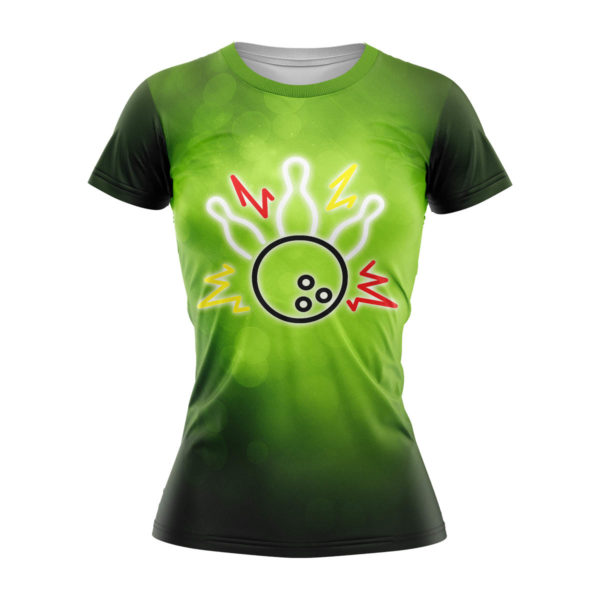 Damska koszulka Bowling Neon