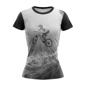 Przód damskiej koszulki na rower