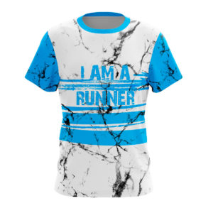 Front koszulki biegowej I Am A Runner